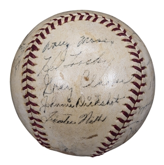 1944 Chicago White Sox Team Signed Baseball with 22 Signatures Including Trosky, Ruel, and Lopat (Beckett)